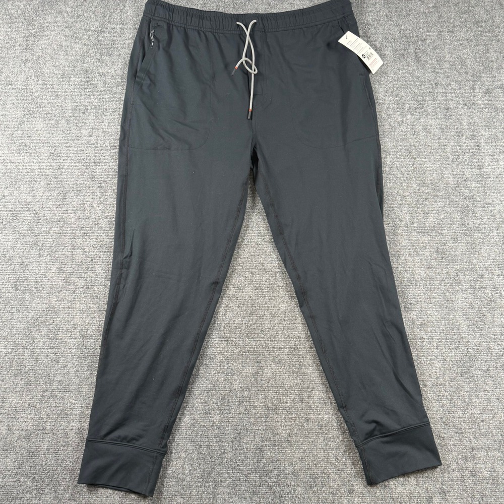 SAXX Peakdaze Jogger Mens XL Black Relaxed Fit Stretch Activewear SXLP741-BLK